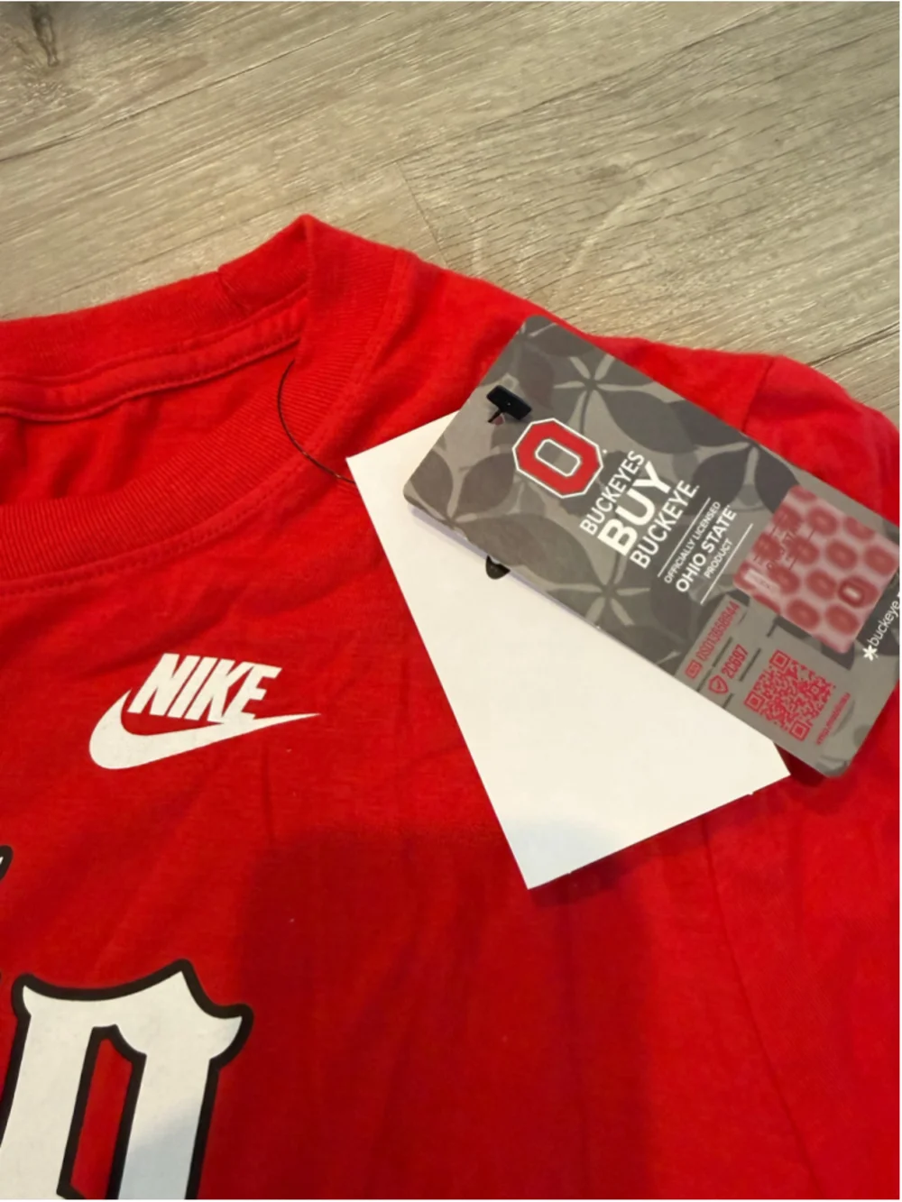 Women's Nike Ohio State Short Sleeve Tee Red White Size M